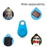 Smart Mini Waterproof Bluetooth GPS Tracker for Pet Dog Cat Keys Wallet Bag Kids blue