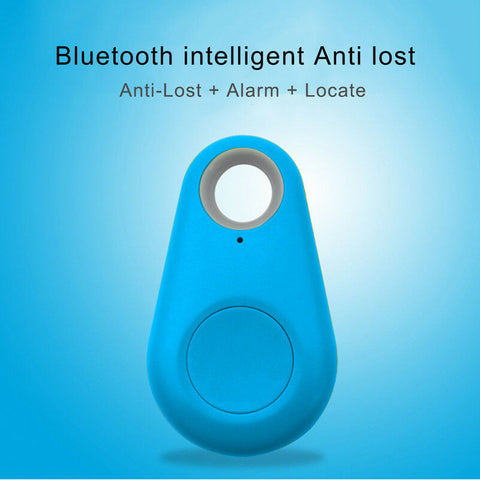 Smart Mini Waterproof Bluetooth GPS Tracker for Pet Dog Cat Keys Wallet Bag Kids blue