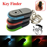 Wireless 10m Anti-Lost Alarm Key Finder Locator Keychain Whistle Sound with LED Light  Green light