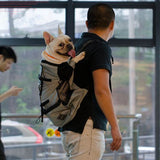 Dog Bag Carrier Pet Dog Backpack for Large Medium Small Dogs Breathable Travel Dog Bag for Riding Hiking gray_XL