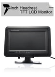 Headrest/Stand In-Car TFT LCD Monitor- 7 Inch, Black