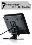 Headrest/Stand In-Car TFT LCD Monitor- 7 Inch, Black