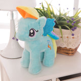 Little Pony Rainbow Plush Soft Kids Hug Stuff Toy 20cm Toy Doll Gift blue