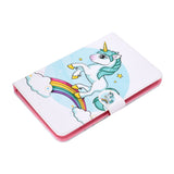 Universal Laptop Protective Case 7Inches Color Painted PU Cover with Front Snap unicorn