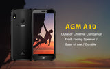 AGM A10 Front placed speaker 5.7"" HD+ 4G/6G +128G Android 9 Rugged Phone 4400mAh IP68 Waterproof Smartphone black_4GB+64GB-European version