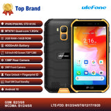 Ulefone Armor X7 5.0-inch Android10 Rugged Waterproof Smartphone Cell Phone 2GB 16GB ip68 Quad-core NFC 4G LTE Mobile Phone Orange_Non-European version