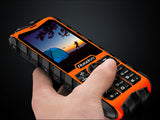 Huadoo H3 Rugged Phone - IP68 Waterproof, FM Radio, 0.3MP Camera, 200 Lumen Flashlight, 2700mAh Battery, 2.4-Inch (Orange)