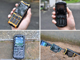 Huadoo H3 Rugged Phone  - IP68 Waterproof, 0.3MP Camera, 200 Lumen Flashlight, 8GB External Memory Support, 2700mAh (Black)