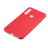 For Samsung A01/ A11/A21/A41/A51/A71/A81/A91 Mobile Phone Case Lovely Candy Color Matte TPU Anti-scratch Non-slip Protective Cover Back Case 4 red