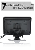 Headrest/Stand In-Car TFT LCD Monitor- 7 Inch, Black