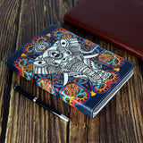 Universal Laptop Protective Case 7Inches Color Painted PU Cover with Front Snap Fun elephant