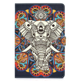 Universal Laptop Protective Case 7Inches Color Painted PU Cover with Front Snap Fun elephant