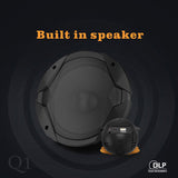 DLP Mini Projector - Penguin Design, DLP Technology, 40 Lumens, 1080p Support, Built-In 8W Speaker, 950mAh