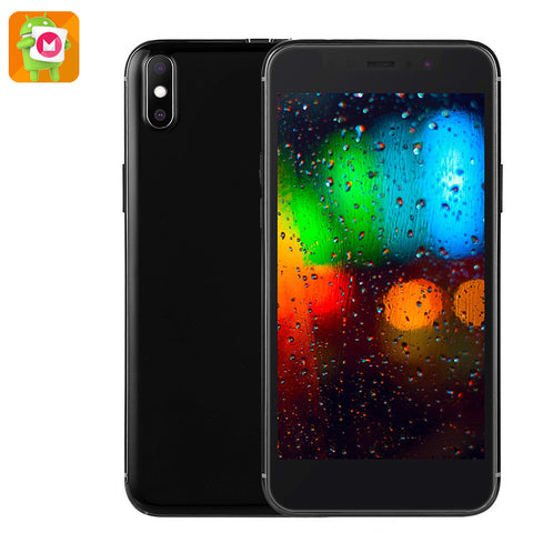 E-Ceros X Android Phone - Android 6.0, Quad-Core, 5-Inch Display, 1950mAh Battery, 3G, Dual-IMEI (Black)