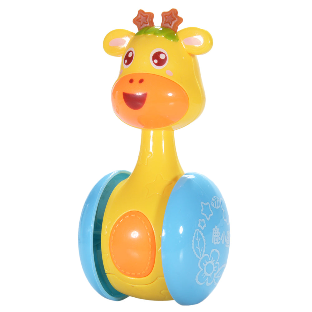 Cartoon Giraffe Tumbler Doll Roly-poly Baby Toys Cute Rattles Ring Bell Newborns 3-12 Month Early Educational Toy