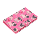 Universal Laptop Protective Cover Color Painted 8 Inches PU Case with Front Snap Caring dog