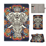 Universal Laptop Protective Cover Color Painted 8 Inches PU Case with Front Snap Crown cat