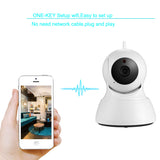 HD Security Camera - Indoor Usage, 1/4-Inch CMOS, Motion Detection, Night Vision, SD Recording, App Support, PTZ, WiFi Wireless