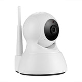 HD Security Camera - Indoor Usage, 1/4-Inch CMOS, Motion Detection, Night Vision, SD Recording, App Support, PTZ, WiFi Wireless