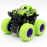 Inertia Shockproof Four-wheel Drive SUV Baby Child Boy Simulation Vehicle Model Car Anti Crash Toy green