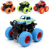 Inertia Shockproof Four-wheel Drive SUV Baby Child Boy Simulation Vehicle Model Car Anti Crash Toy blue