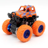 Inertia Shockproof Four-wheel Drive SUV Baby Child Boy Simulation Vehicle Model Car Anti Crash Toy blue