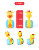 Cartoon Giraffe Tumbler Doll Roly-poly Baby Toys Cute Rattles Ring Bell Newborns 3-12 Month Early Educational Toy