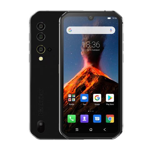 Blackview BV9900 Helio P90 Octa Core 8+256GB IP68 Rugged Mobile Phone Android 9.0 48MP Quad Rear Camera NFC Smartphone Global 4G Silver_European regulations