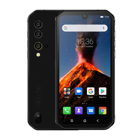 Blackview BV9900 Helio P90 Octa Core 8+256GB IP68 Rugged Mobile Phone Android 9.0 48MP Quad Rear Camera NFC Smartphone Global 4G black_European regulations