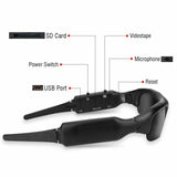 HD Mini Camera Sunglasses Glasses Eyewear Audio Video Recorder DVRs Black