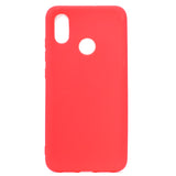 for XIAOMI Redmi S2 Lovely Candy Color Matte TPU Anti-scratch Non-slip Protective Cover Back Case Light blue