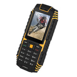 iOutdoor T1 Rugged Phone - IP68 Waterproof, Bluetooth, Dual-IMEI, 2MP Camera, Flashlight, 2100mAh Battery (Yellow)