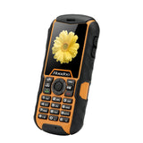 Huadoo H1 Rugged Cell Phone - Dual SIM, IP68 Rating, 2000mAh Battery, Quad Band GSM, Camera, Flashlight,  Bluetooth (Yellow)