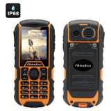 Huadoo H1 Rugged Cell Phone - Dual SIM, IP68 Rating, 2000mAh Battery, Quad Band GSM, Camera, Flashlight,  Bluetooth (Yellow)