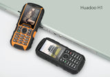 Huadoo H1 Rugged Cell Phone - Dual SIM, IP68 Rating, 2000mAh Battery, Quad Band GSM, Camera, Flashlight,  Bluetooth (Yellow)