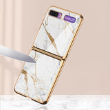 For Samsung Galaxy Z flip Foldable Cellphone Shell Electroplated Painted Folding Phone Case A7