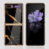 For Samsung Galaxy Z flip Foldable Cellphone Shell Electroplated Painted Folding Phone Case A2