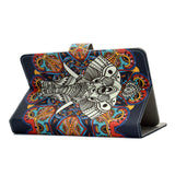 Universal Laptop Protective Cover Color Painted 8 Inches PU Case with Front Snap Fun elephant