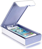 Wireless Phone Charger Ultraviolet Sterilization Box Antibacterial Mini Phone Mask Teethbrush Disinfection Case white