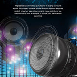 Bluetooth Speaker - LED Flashlight, LED Lantern, Bluetooth 4.0, FM Radio, 500 Lumen, Solar Charging, 2200mAh, TF Card Support