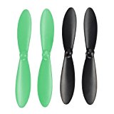 Hubsan H107C H107D X4 RC Quadcopter Spare Parts Blade Set (Black&green)