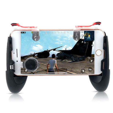 Game Gamepad for Mobile Phone Game Controller + Auxiliary Quick Button for IPhone Transparent