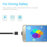 5 Feet Nylon Braided Micro USB Charging And Data Sync Cable with LED Light for Android Device