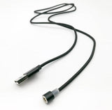 5 Feet Nylon Braided Micro USB Charging And Data Sync Cable with LED Light for Android Device