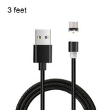 5 Feet Nylon Braided Micro USB Charging And Data Sync Cable with LED Light for Android Device