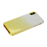 For iphone X/XS/XR/XS MAX/11/11 pro MAX Phone Case Gradient Color Glitter Powder Phone Cover with Airbag Bracket yellow