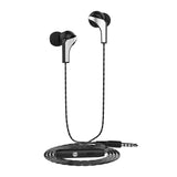 Langsdom R29 In-Ear Metal Headsets Stereo Bass Music Earbuds with Microphone Volume Control Earphone Black