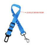 Elastic Reflective Safety Rope Traction Belt for Pet Dogs Supplies Car Seat red