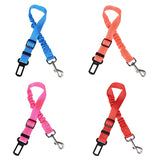 Elastic Reflective Safety Rope Traction Belt for Pet Dogs Supplies Car Seat red