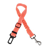 Elastic Reflective Safety Rope Traction Belt for Pet Dogs Supplies Car Seat red